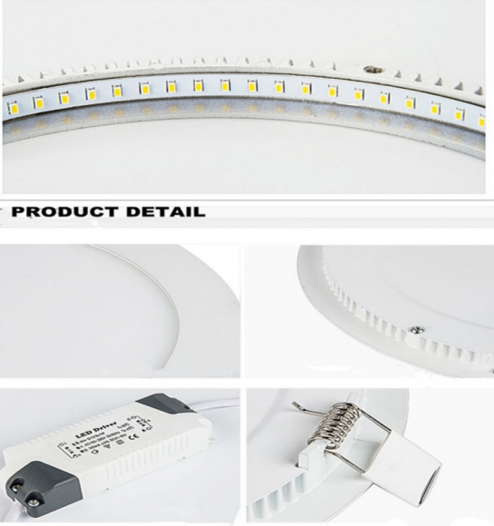 round slim panel light 